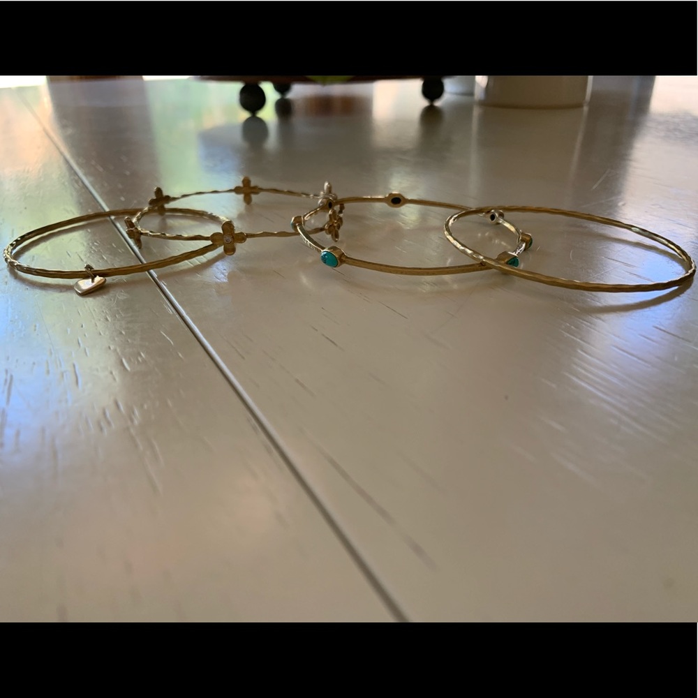 Stella & Dot Gold Bracelet Set